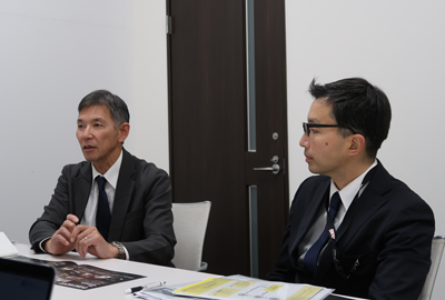 アークベル株式会社 アークベル様の企業理念について丁寧にご紹介くださる柴様