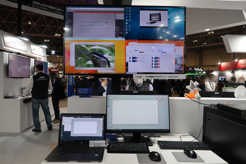 IHSE IP KVM MEETS CLASSIC KVM展示の様子