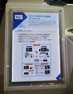 テクノマセマティカル リモートMAシステム展示の様子