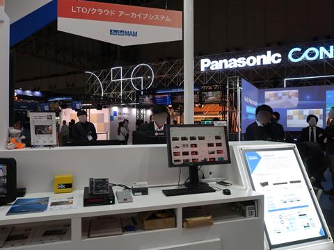 XenData LTO/クラウドアーカイブシステム展示の様子