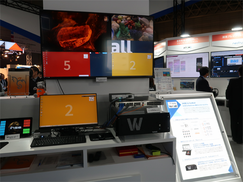 IHSE KVM & Multiview統合システム展示の様子