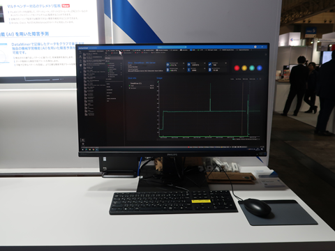 Skyline Communications ネットワーク統合管理展示の様子